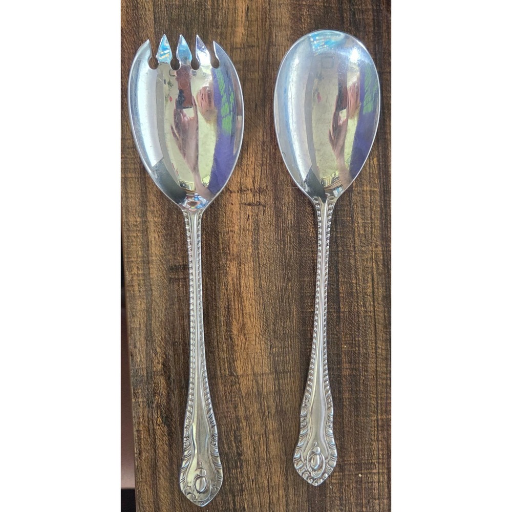 George Butler GADROON Silverplate EPNS A1 England Serving Spoons